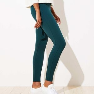 Loft petite xsp ponte ponderosa green leggings